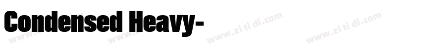 Condensed Heavy字体转换